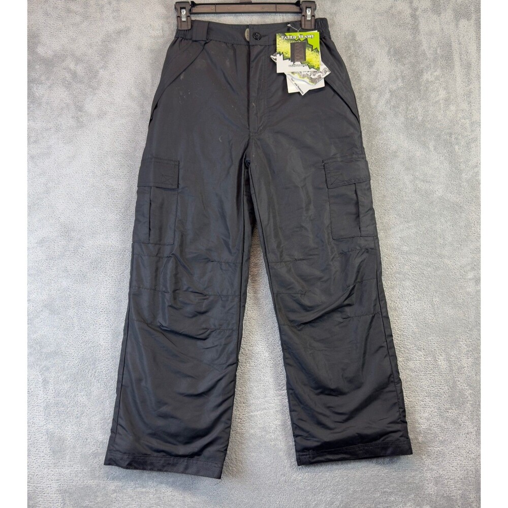Pulse Waterproof Ski Pants Youth Large 14/16 Black Snow Pockets Snowboarding NWT